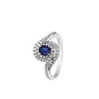 Anello Salvini Donna in Oro bianco Zaffiro 0.52 Ct 20063601 - 20063601